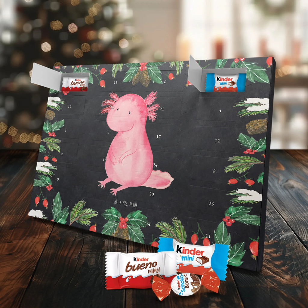 Chocolate advent calendar axolotl zero Mexican walking fish, Axelotl, marine animals, salamander, lifestyle, girlfriend, cheerful, contented, worldly wisdom, wisdom