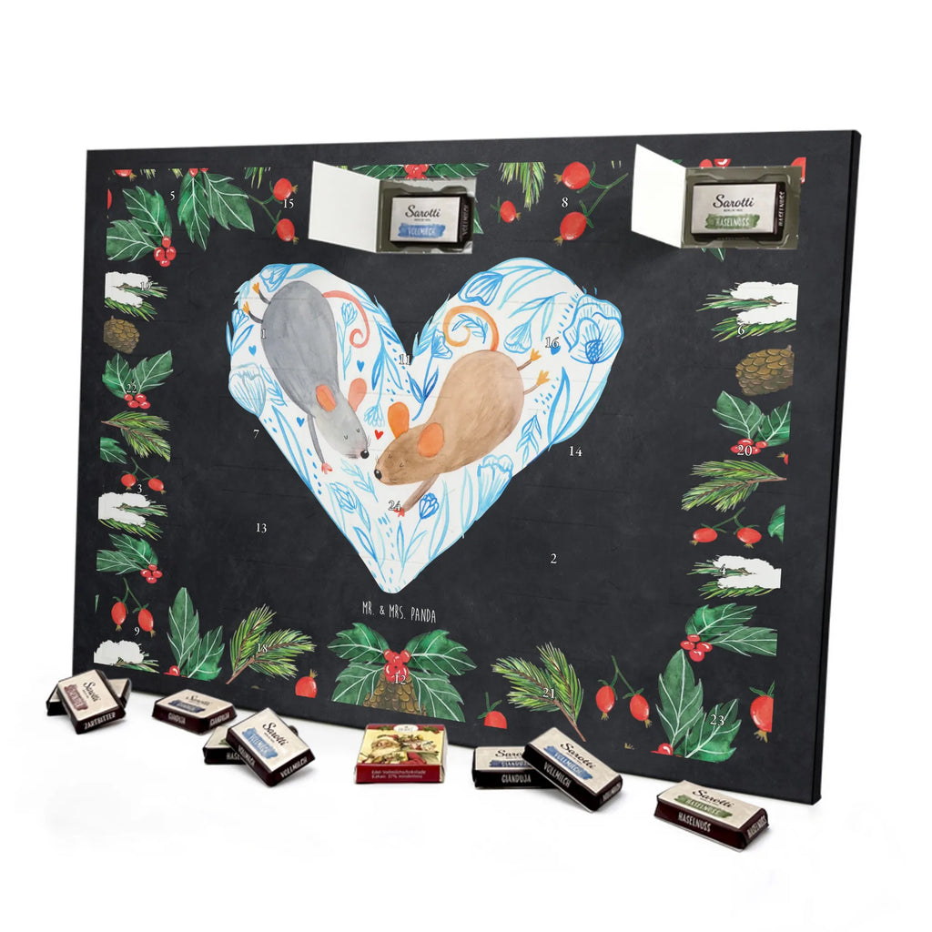 Chocolate advent calendar Mice heart Loving, Marriage, Proposal of marriage, anniversary gift, Together, Love gift, gift for her, gift for him, Two, mouse, favourite person, wedding, proof of love, love message, togetherness, anniversary, gift for two, love gift, mice