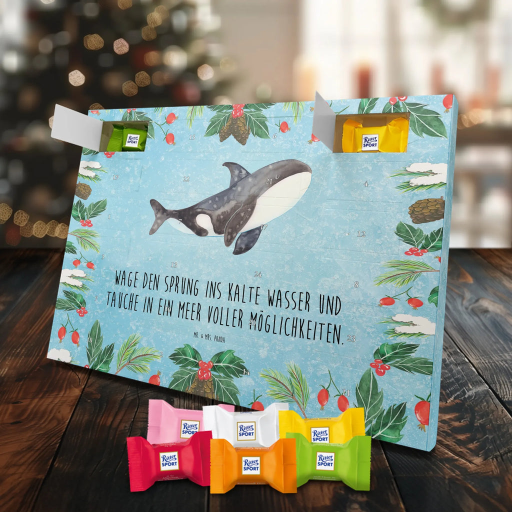 Chocolate advent calendar Orca manatee, vacation, aquatic animals, deep sea, underwater animals, seafood fans, underwater world, seafood posters, seafood decoration, whale, reef, water world, lobster, sea urchin, gift ideas, shrimp, narwhal, corals, gifts for seafood lovers, platypus, crocodile, shells, Seafood, ocean, self-love, new start, work, killer whale, opportunities