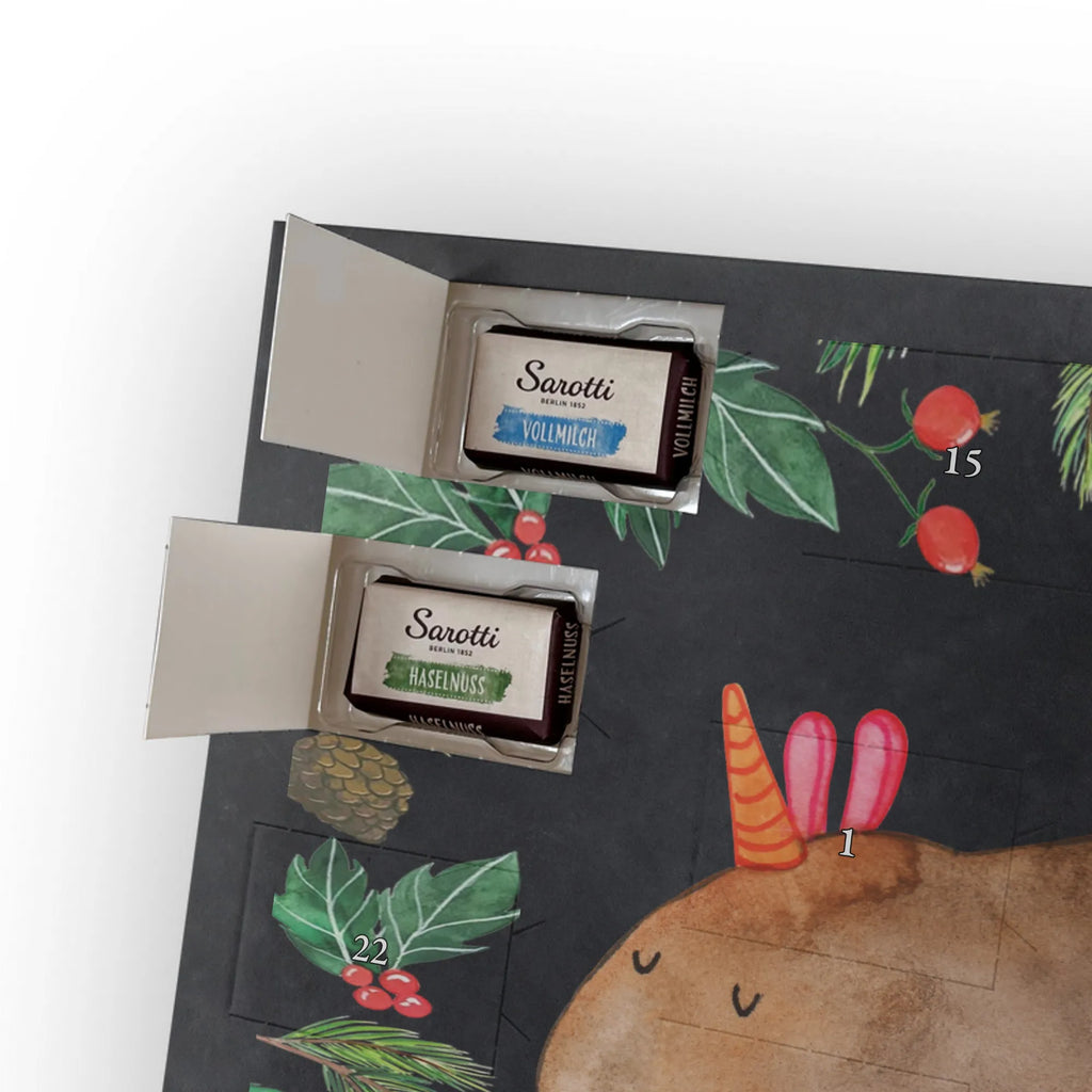 Chocolate advent calendar unicorn Guinea pig guinea pig, squirrels