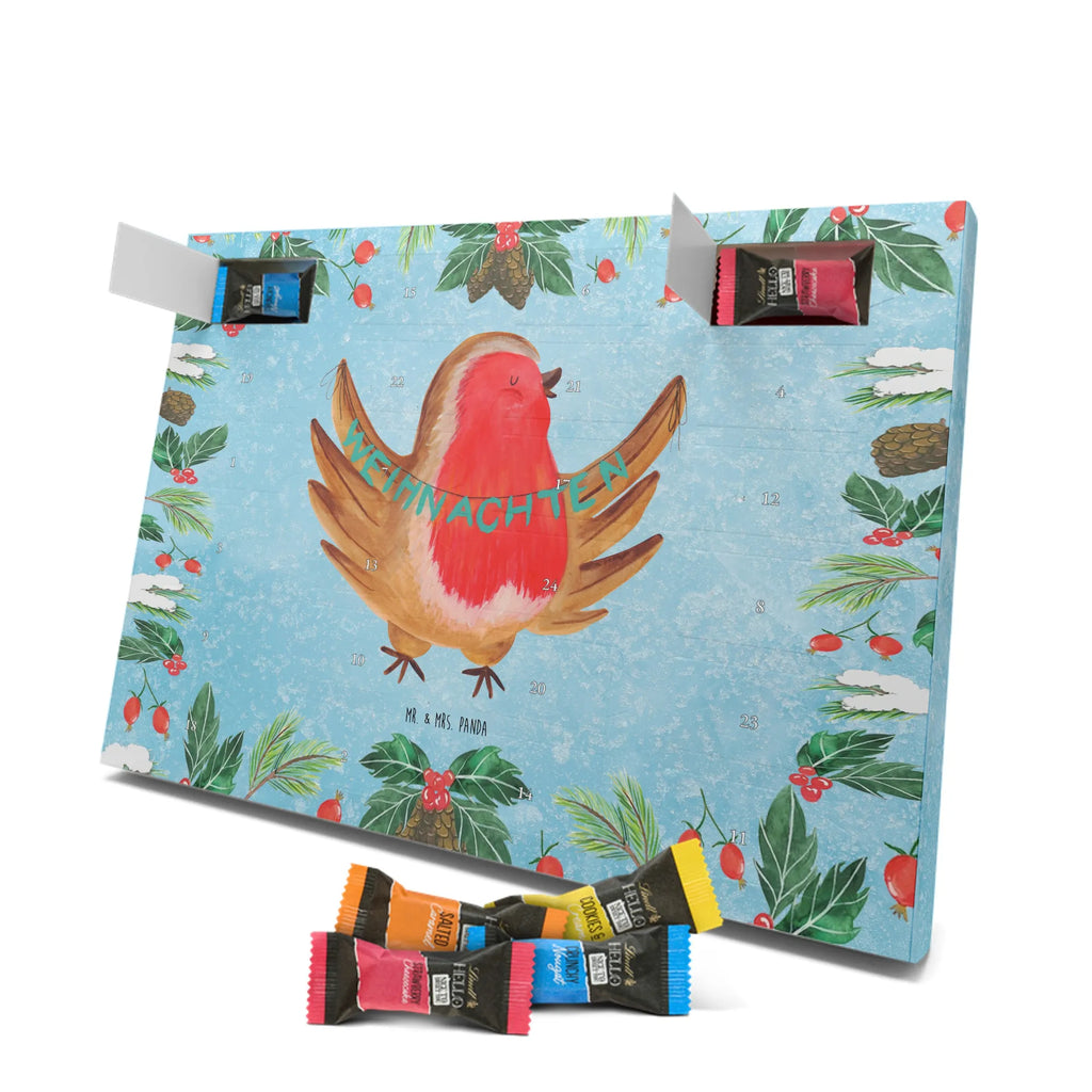 Chocolate advent calendar robin Christmas Christmas time, snow, Christmas greeting, Christmas motif, Merry Christmas, Christmas Eve, bird