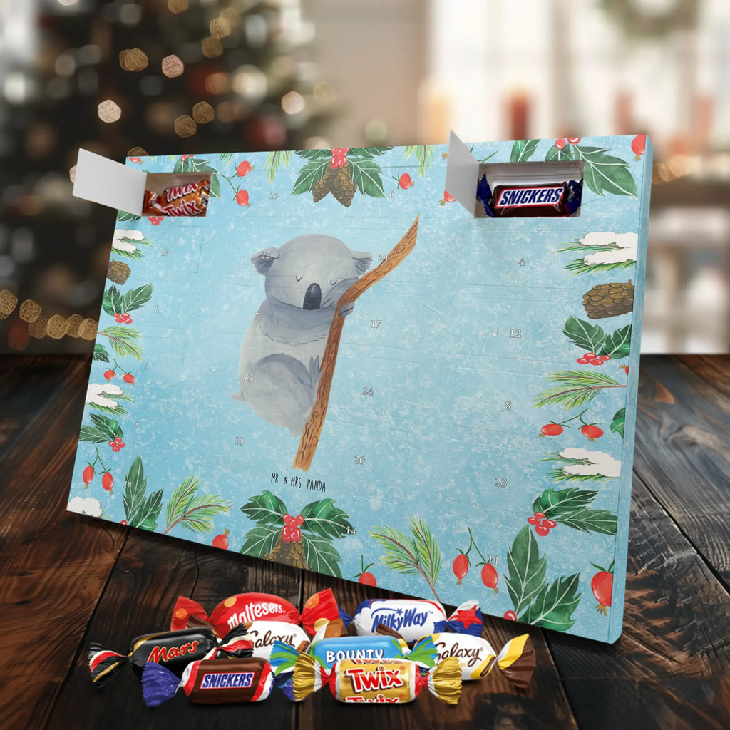 Chocolate advent calendar koala gift ideas, gifts, small animals, good mood, cute, funny sayings, cute animal motives, hand drawn, special gifts, card, animal lover, dream, bedroom, dreamland, sleeping, koala bear