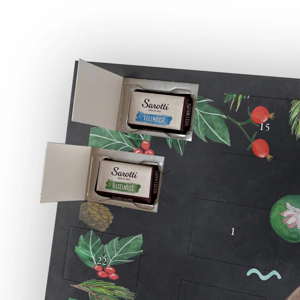 Chocolate advent calendar otter Water Lily mammal, predator, gifts for people in love, gift ideas for animal lovers, animal, aquatic animal, marten, otter gifts, water mammal, water, water animal, sea otter, animal lover, European otter, baby otter