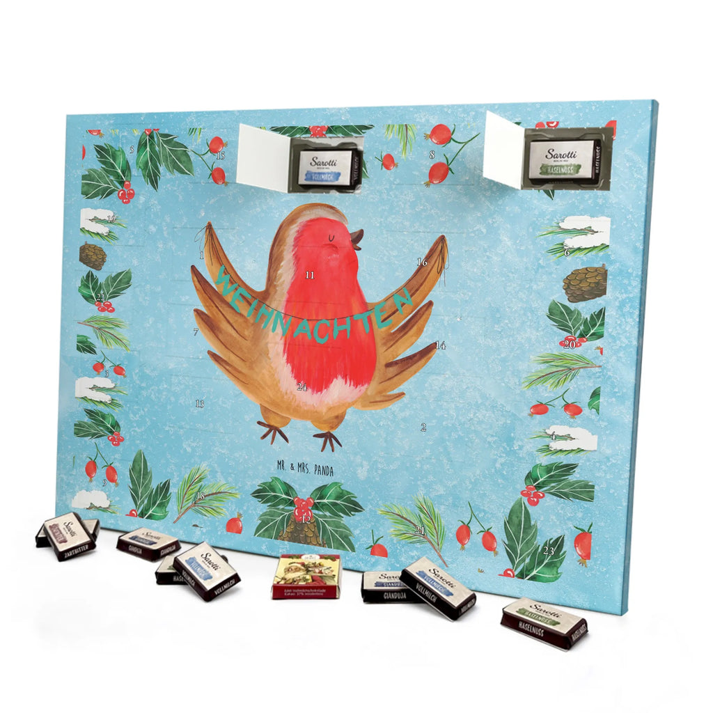 Chocolate advent calendar robin Christmas Christmas time, snow, Christmas greeting, Christmas motif, Merry Christmas, Christmas Eve, bird