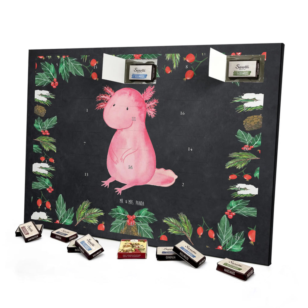 Chocolate advent calendar axolotl zero Mexican walking fish, Axelotl, marine animals, salamander, lifestyle, girlfriend, cheerful, contented, worldly wisdom, wisdom