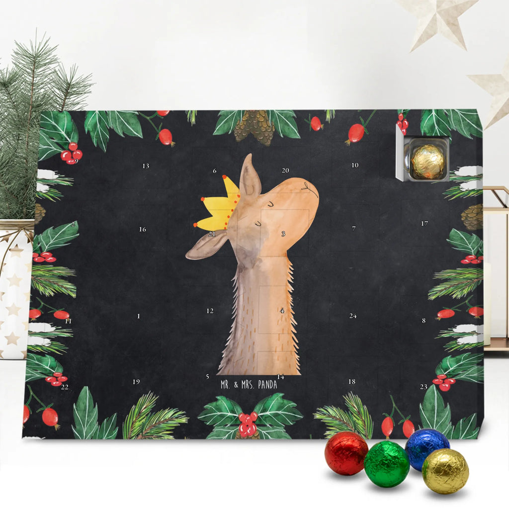 Chocolate advent calendar llama head king trendy animal, alpaca, Llama, king, office colleague, supervisor, high school graduation, mum, girlfriend, colleague