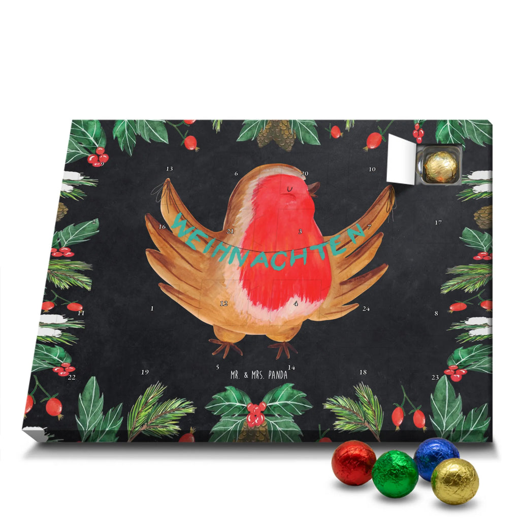 Chocolate advent calendar robin Christmas Christmas time, snow, Christmas greeting, Christmas motif, Merry Christmas, Christmas Eve, bird