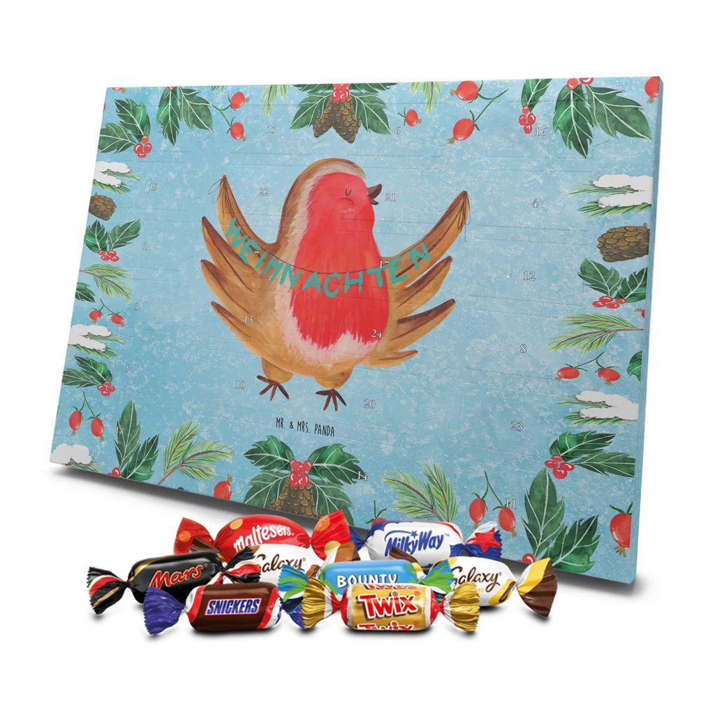 Chocolate advent calendar robin Christmas Christmas time, snow, Christmas greeting, Christmas motif, Merry Christmas, Christmas Eve, bird