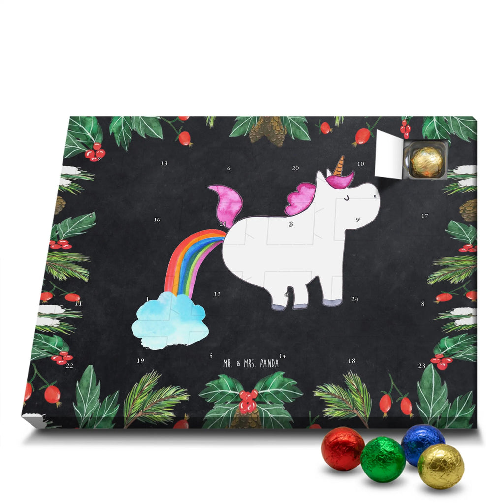 Chocolate advent calendar unicorn fart fart, unicorn fart, uniorn saying, girlfriend gift, fun, rainbow, present