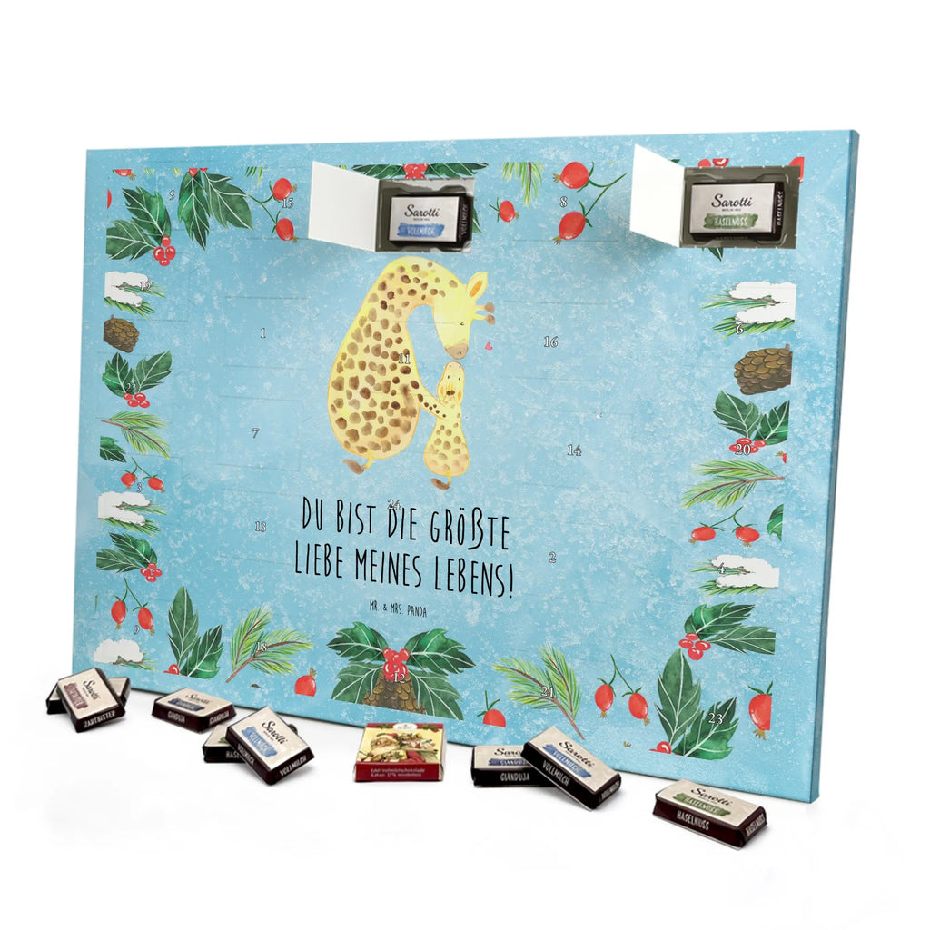 Chocolate advent calendar giraffe child Africa, favourite person, mother, daughter, son, mum, child