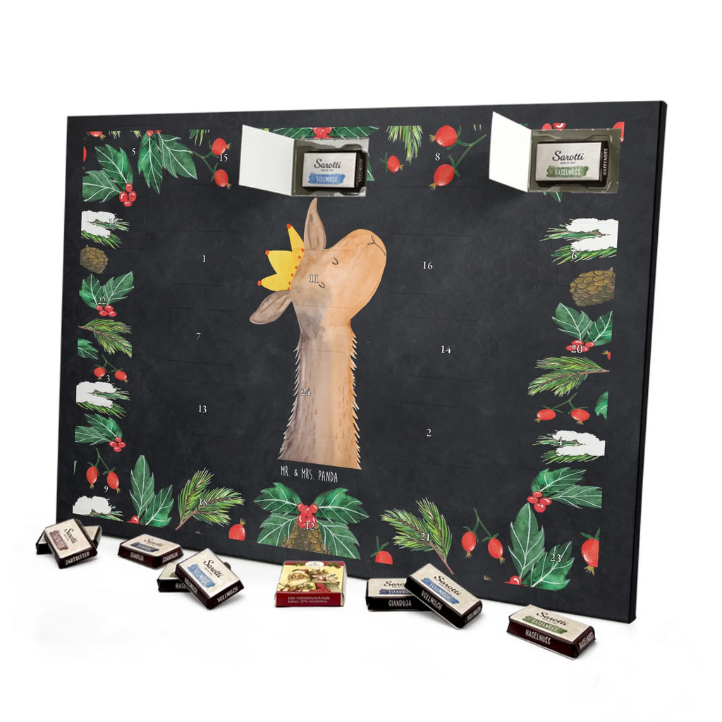 Chocolate advent calendar llama head king trendy animal, alpaca, Llama, king, office colleague, supervisor, high school graduation, mum, girlfriend, colleague