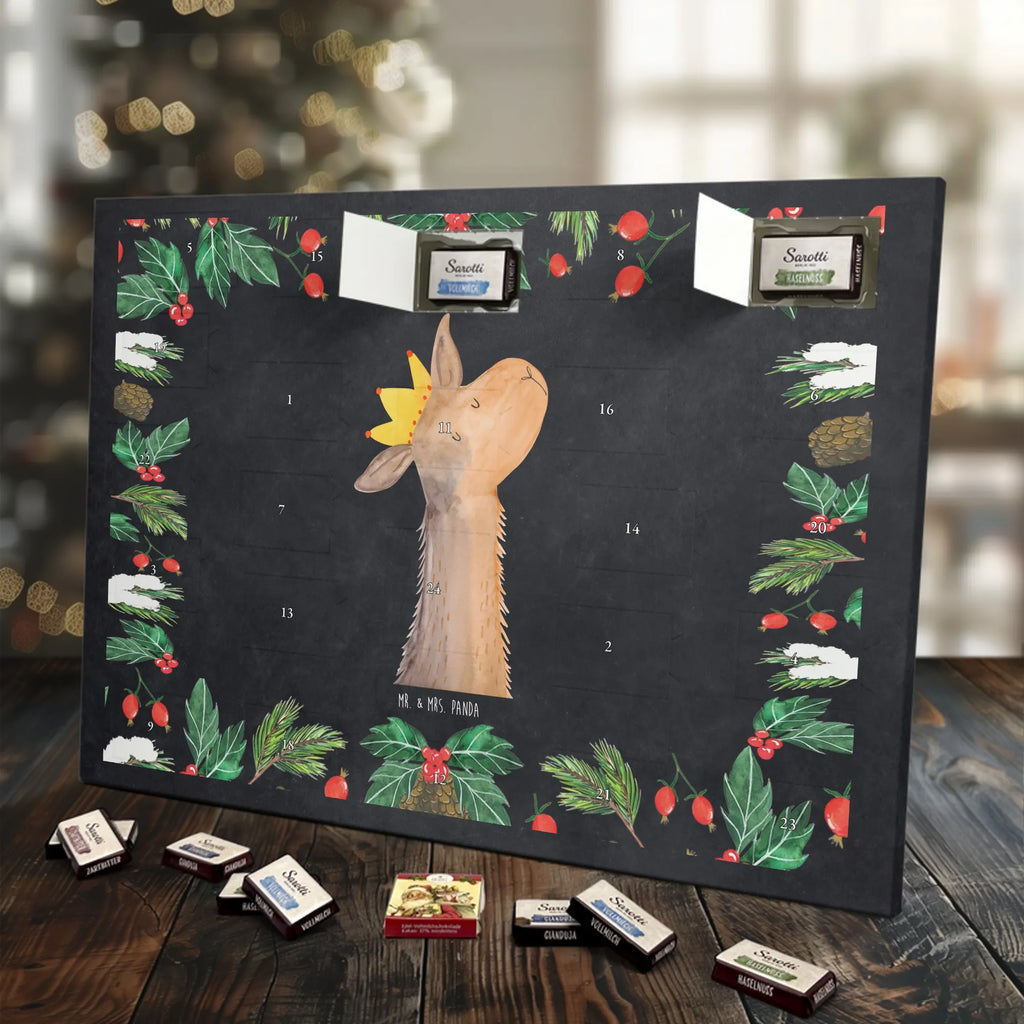 Chocolate advent calendar llama head king trendy animal, alpaca, Llama, king, office colleague, supervisor, high school graduation, mum, girlfriend, colleague