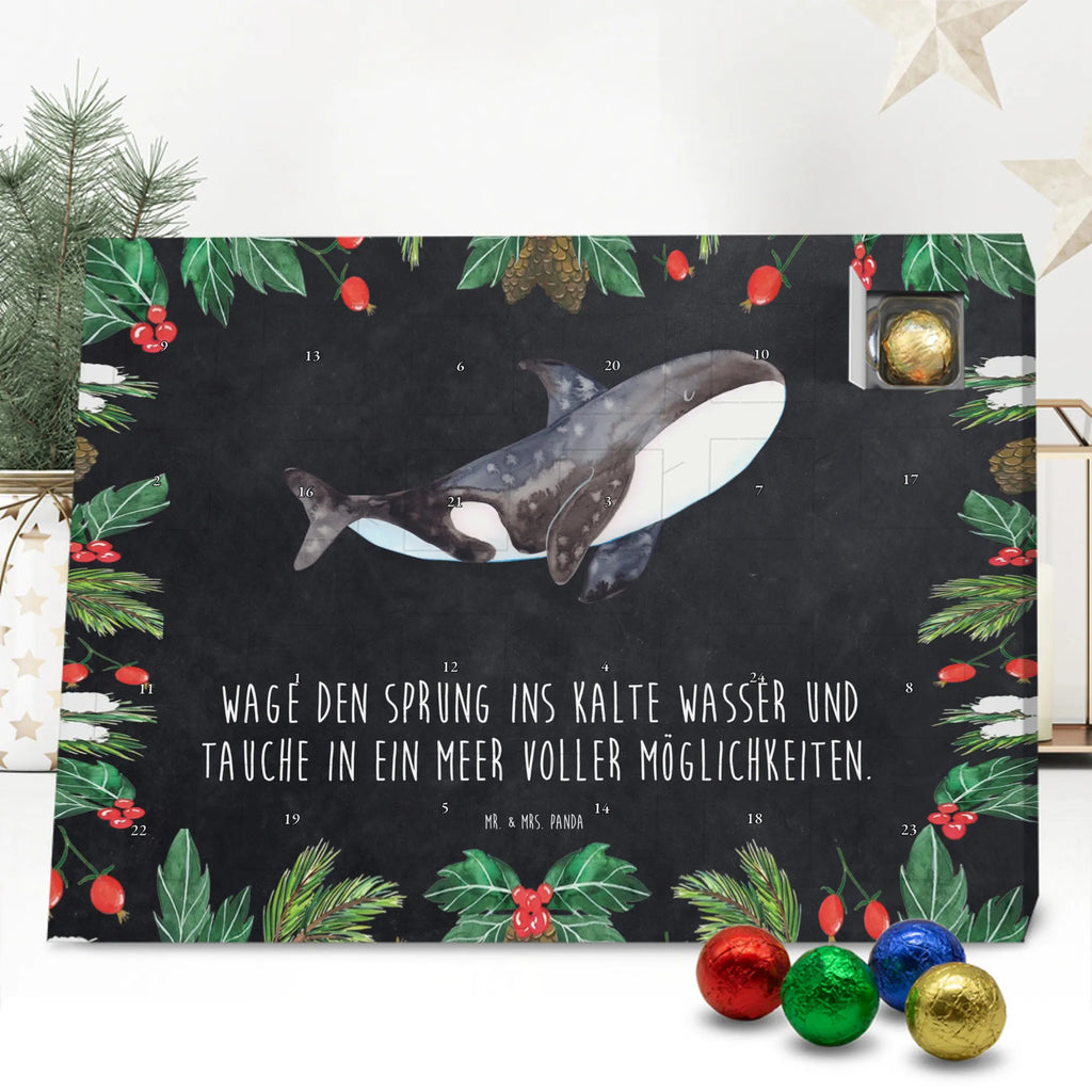 Chocolate advent calendar Orca manatee, vacation, aquatic animals, deep sea, underwater animals, seafood fans, underwater world, seafood posters, seafood decoration, whale, reef, water world, lobster, sea urchin, gift ideas, shrimp, narwhal, corals, gifts for seafood lovers, platypus, crocodile, shells, Seafood, ocean, self-love, new start, work, killer whale, opportunities