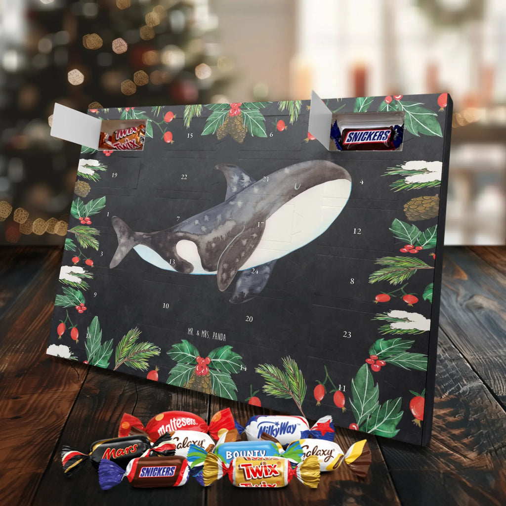 Chocolate advent calendar Orca manatee, vacation, aquatic animals, deep sea, underwater animals, seafood fans, underwater world, seafood posters, seafood decoration, whale, reef, water world, lobster, sea urchin, gift ideas, shrimp, narwhal, corals, gifts for seafood lovers, platypus, crocodile, shells, Seafood, ocean, self-love, new start, work, killer whale, opportunities