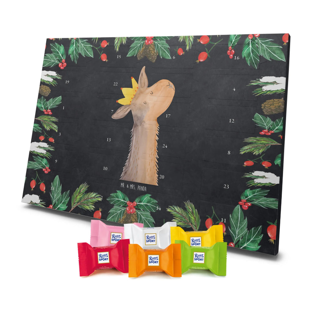 Chocolate advent calendar llama head king trendy animal, alpaca, Llama, king, office colleague, supervisor, high school graduation, mum, girlfriend, colleague