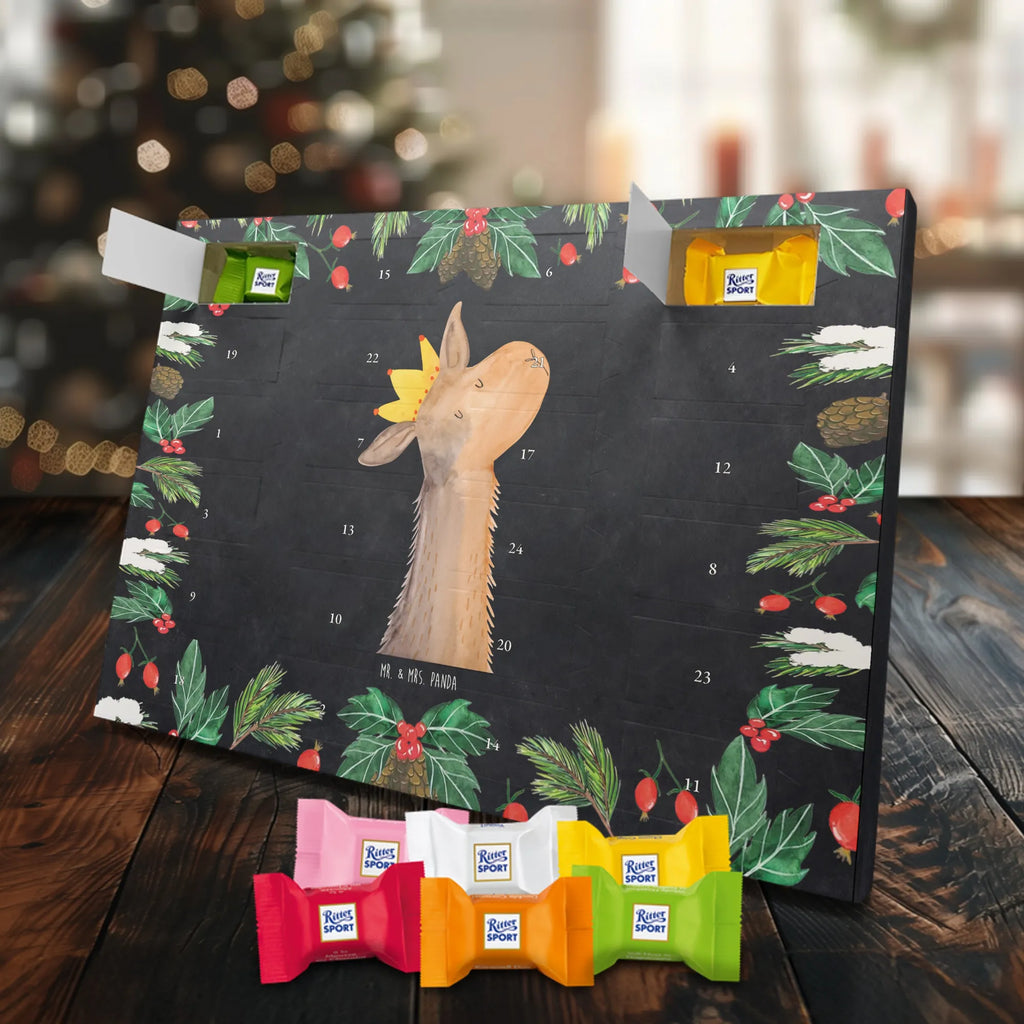 Chocolate advent calendar llama head king trendy animal, alpaca, Llama, king, office colleague, supervisor, high school graduation, mum, girlfriend, colleague