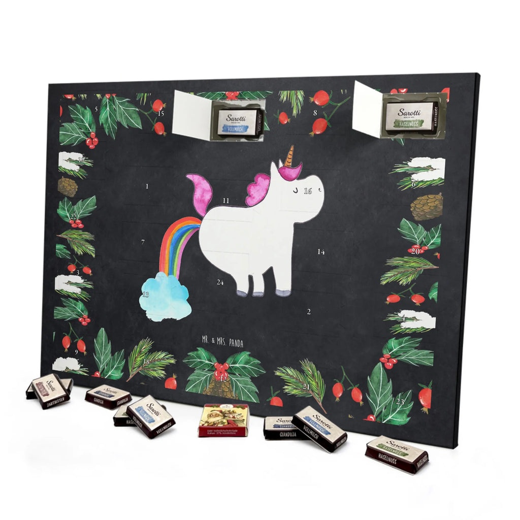 Chocolate advent calendar unicorn fart fart, unicorn fart, uniorn saying, girlfriend gift, fun, rainbow, present