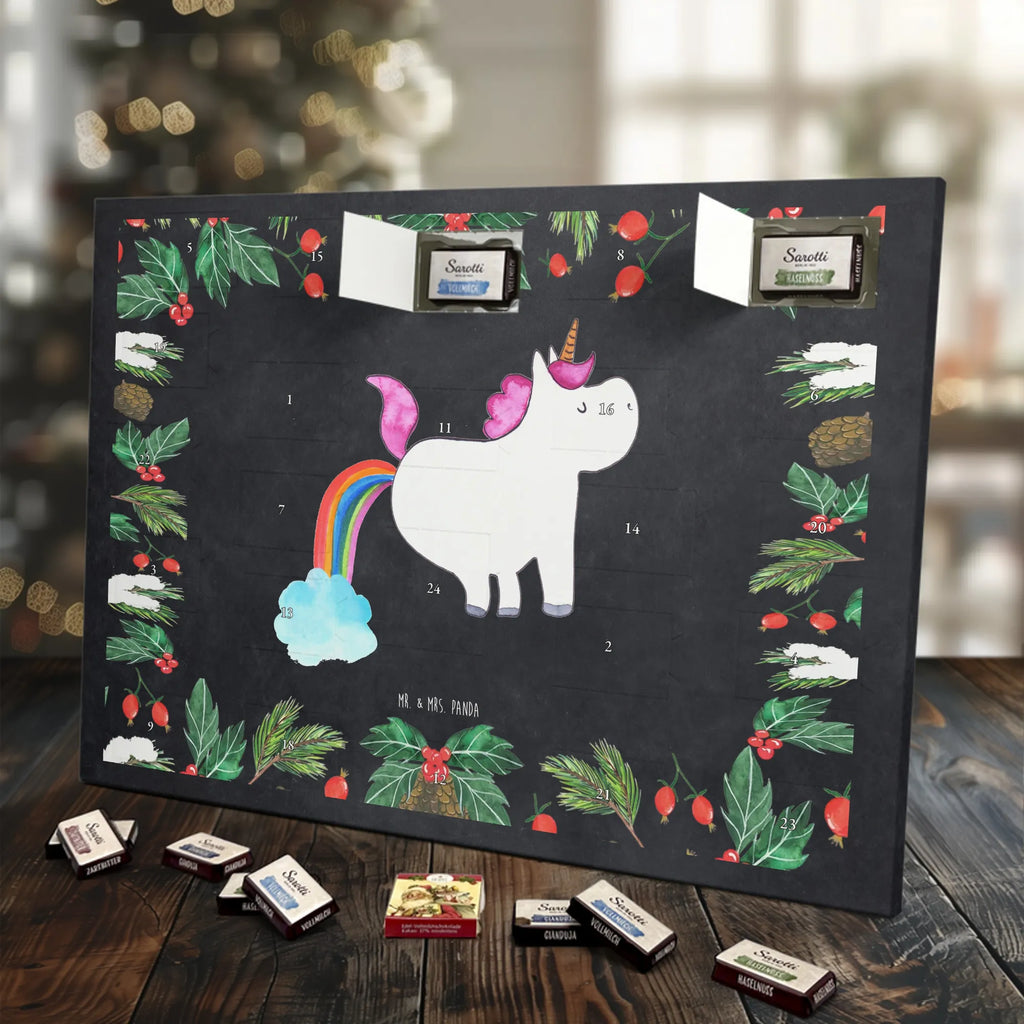 Chocolate advent calendar unicorn fart fart, unicorn fart, uniorn saying, girlfriend gift, fun, rainbow, present