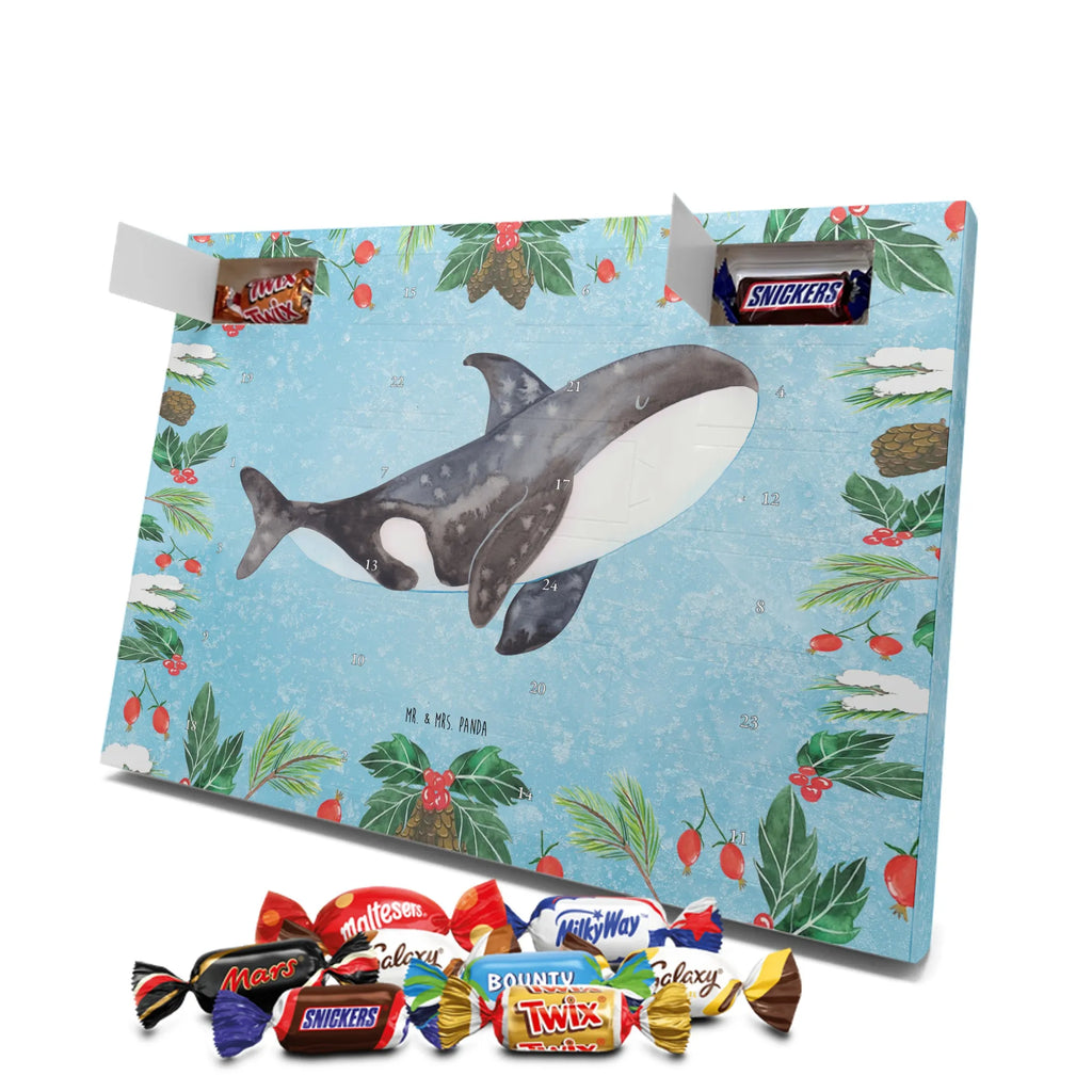 Chocolate advent calendar Orca manatee, vacation, aquatic animals, deep sea, underwater animals, seafood fans, underwater world, seafood posters, seafood decoration, whale, reef, water world, lobster, sea urchin, gift ideas, shrimp, narwhal, corals, gifts for seafood lovers, platypus, crocodile, shells, Seafood, ocean, self-love, new start, work, killer whale, opportunities