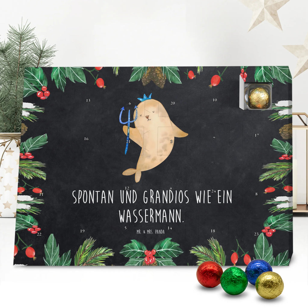 Chocolate advent calendar Star sign Aquarius date of birth, month of birth, constellations, birthdays, astrology, birthday january, aquarius zodiac sign, merman, aquarius gift, birthday february, gift february, sea gift, gift january