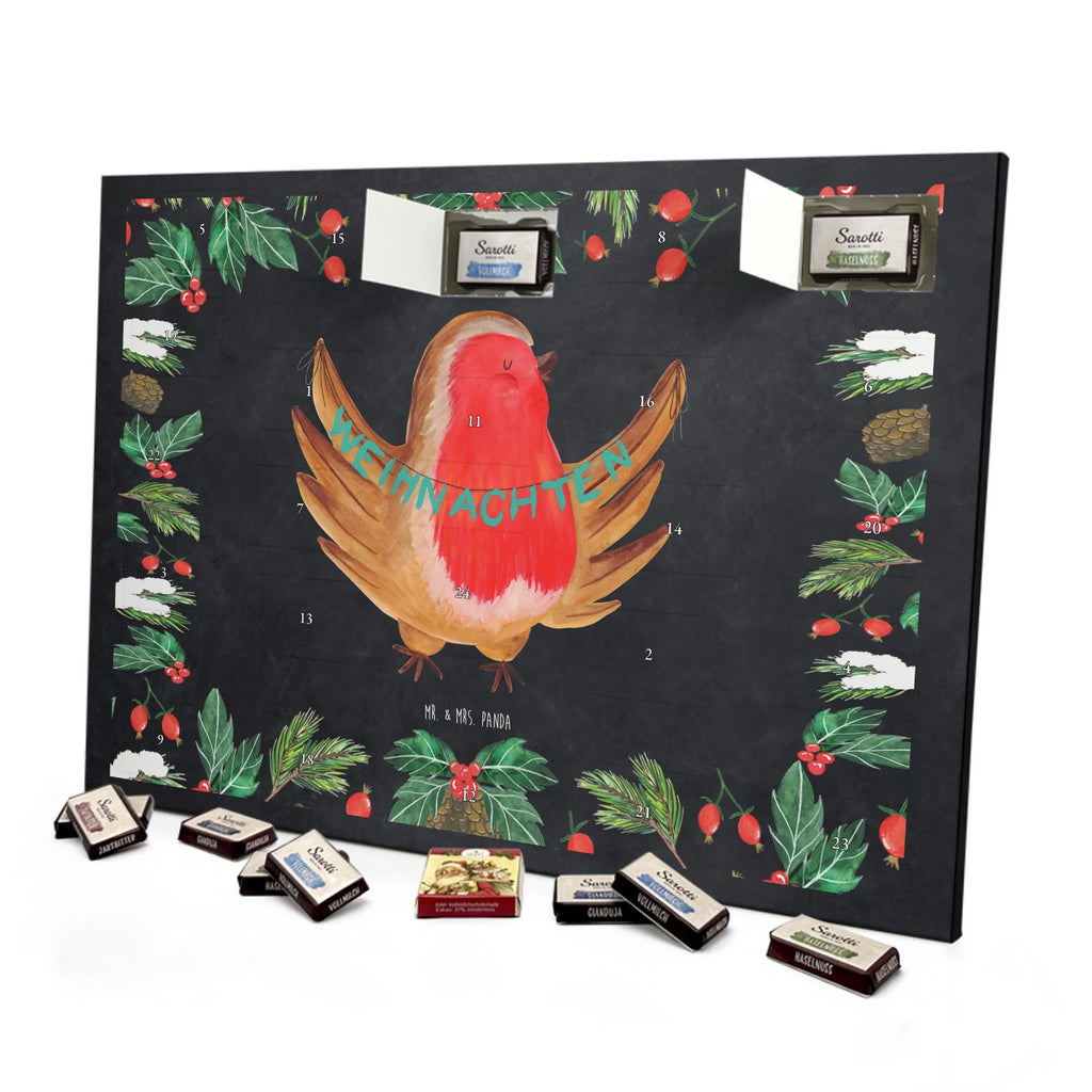 Chocolate advent calendar robin Christmas Christmas time, snow, Christmas greeting, Christmas motif, Merry Christmas, Christmas Eve, bird