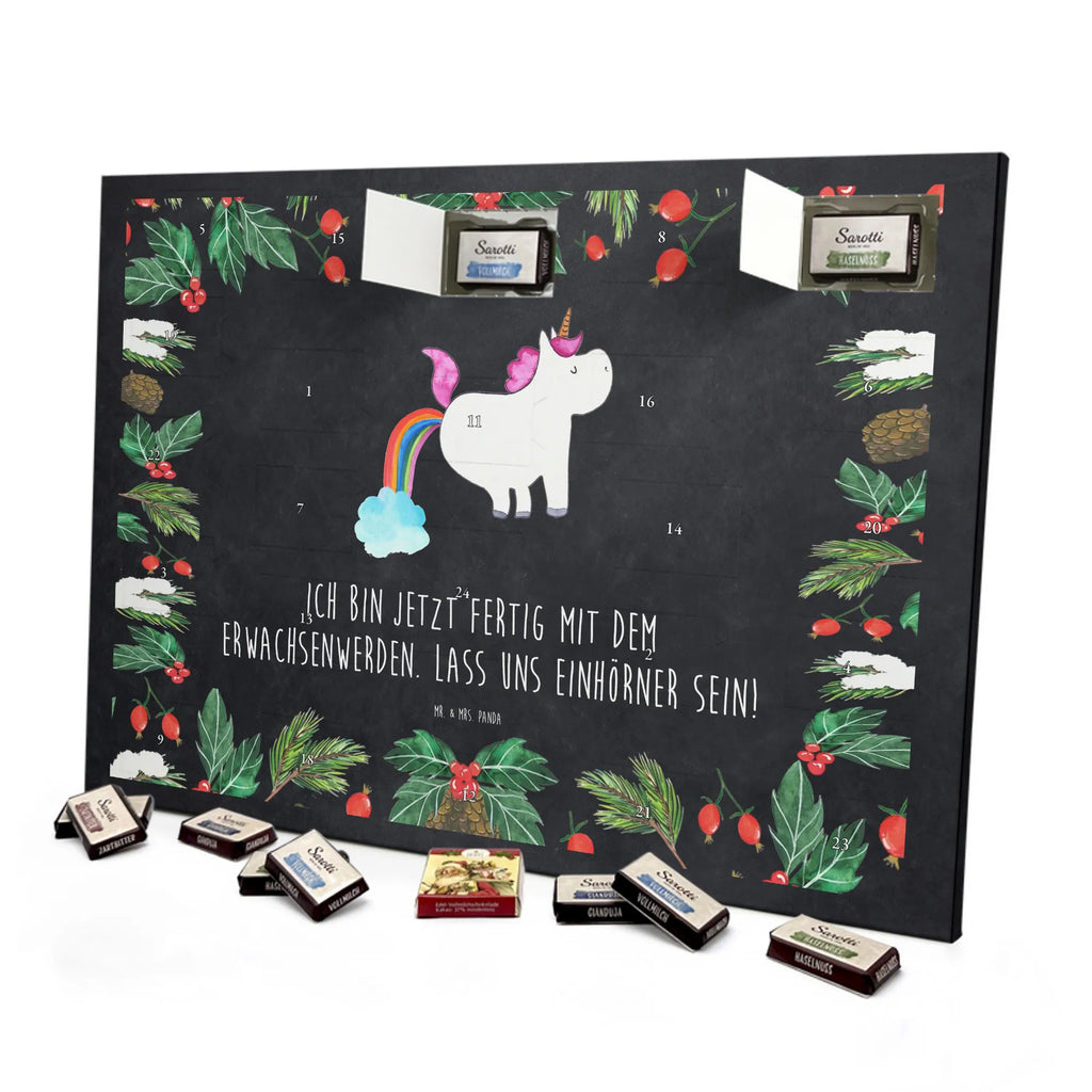 Chocolate advent calendar unicorn fart fart, unicorn fart, uniorn saying, girlfriend gift, fun, rainbow, present