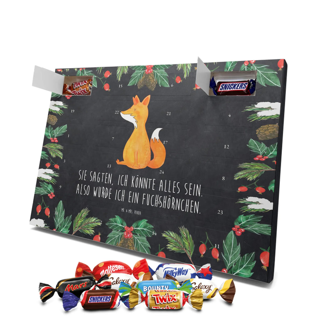 Chocolate advent calendar unicorn Fox foxes, fox horns