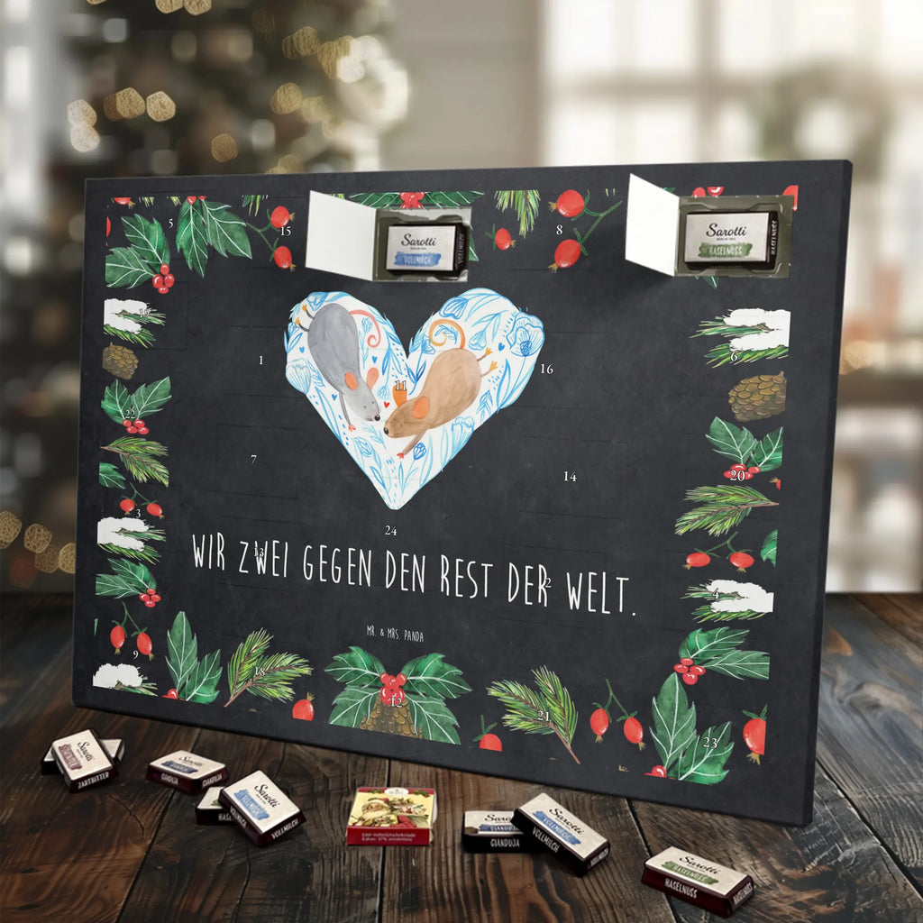 Chocolate advent calendar Mice heart Loving, Marriage, Proposal of marriage, anniversary gift, Together, Love gift, gift for her, gift for him, Two, mouse, favourite person, wedding, proof of love, love message, togetherness, anniversary, gift for two, love gift, mice