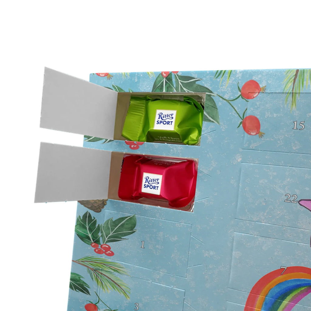 Chocolate advent calendar unicorn fart fart, unicorn fart, uniorn saying, girlfriend gift, fun, rainbow, present