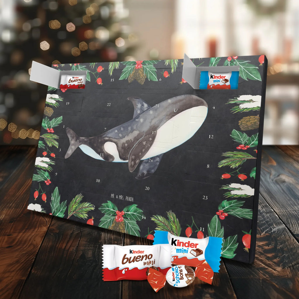 Chocolate advent calendar Orca manatee, vacation, aquatic animals, deep sea, underwater animals, seafood fans, underwater world, seafood posters, seafood decoration, whale, reef, water world, lobster, sea urchin, gift ideas, shrimp, narwhal, corals, gifts for seafood lovers, platypus, crocodile, shells, Seafood, ocean, self-love, new start, work, killer whale, opportunities