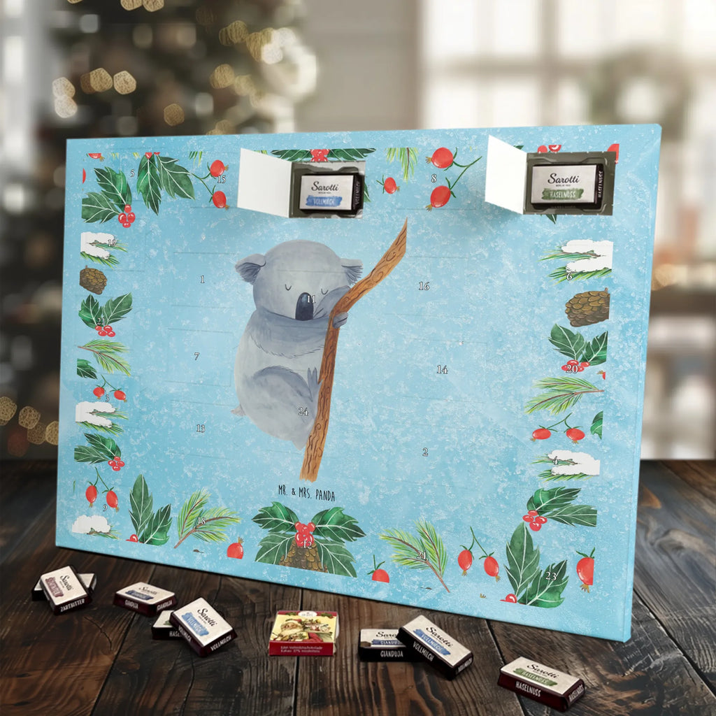 Chocolate advent calendar koala gift ideas, gifts, small animals, good mood, cute, funny sayings, cute animal motives, hand drawn, special gifts, card, animal lover, dream, bedroom, dreamland, sleeping, koala bear