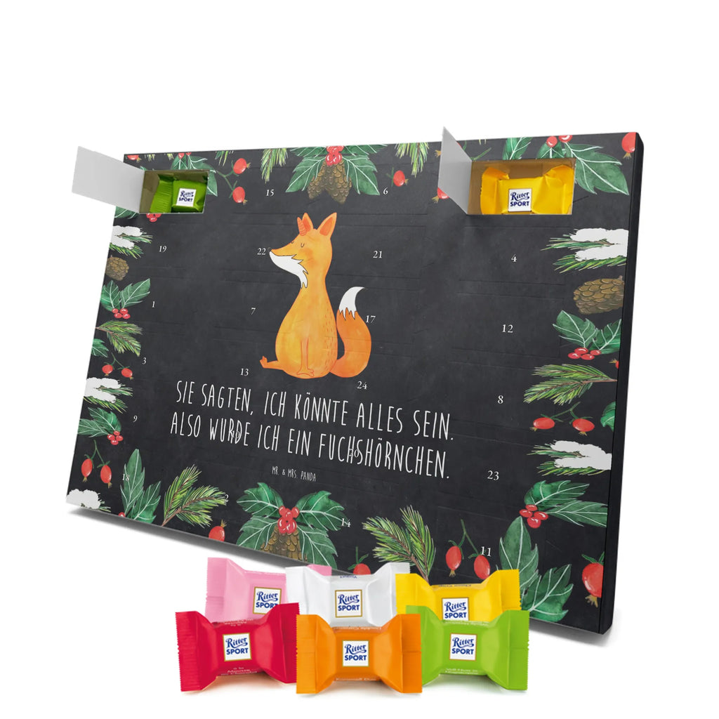 Chocolate advent calendar unicorn Fox foxes, fox horns