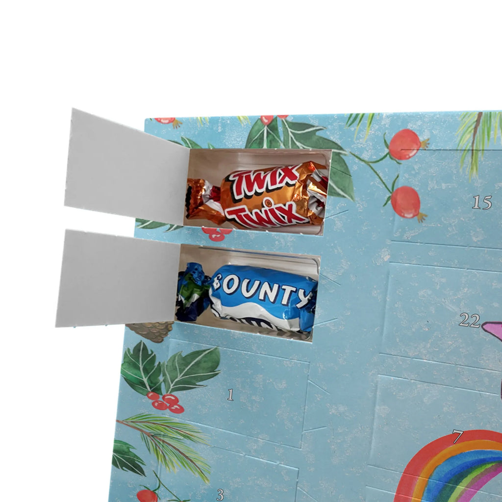 Chocolate advent calendar unicorn fart fart, unicorn fart, uniorn saying, girlfriend gift, fun, rainbow, present