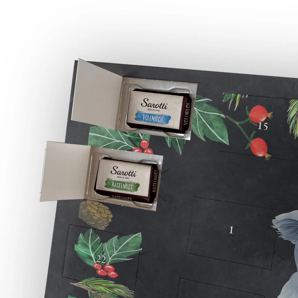 Chocolate advent calendar koala gift ideas, gifts, small animals, good mood, cute, funny sayings, cute animal motives, hand drawn, special gifts, card, animal lover, dream, bedroom, dreamland, sleeping, koala bear