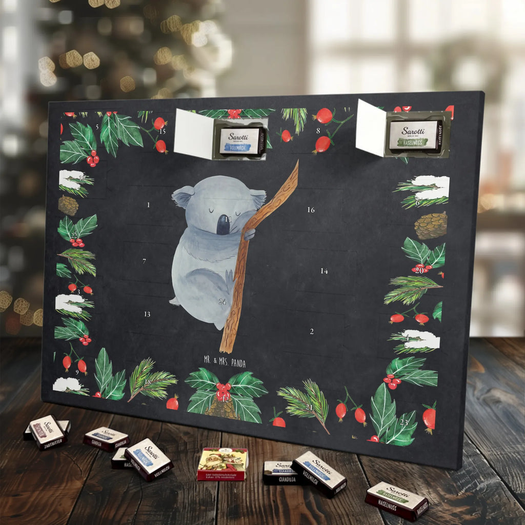 Chocolate advent calendar koala gift ideas, gifts, small animals, good mood, cute, funny sayings, cute animal motives, hand drawn, special gifts, card, animal lover, dream, bedroom, dreamland, sleeping, koala bear
