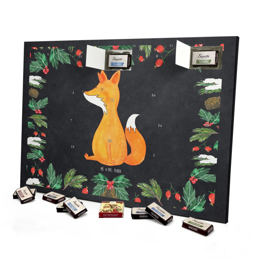 Chocolate advent calendar unicorn Fox foxes, fox horns