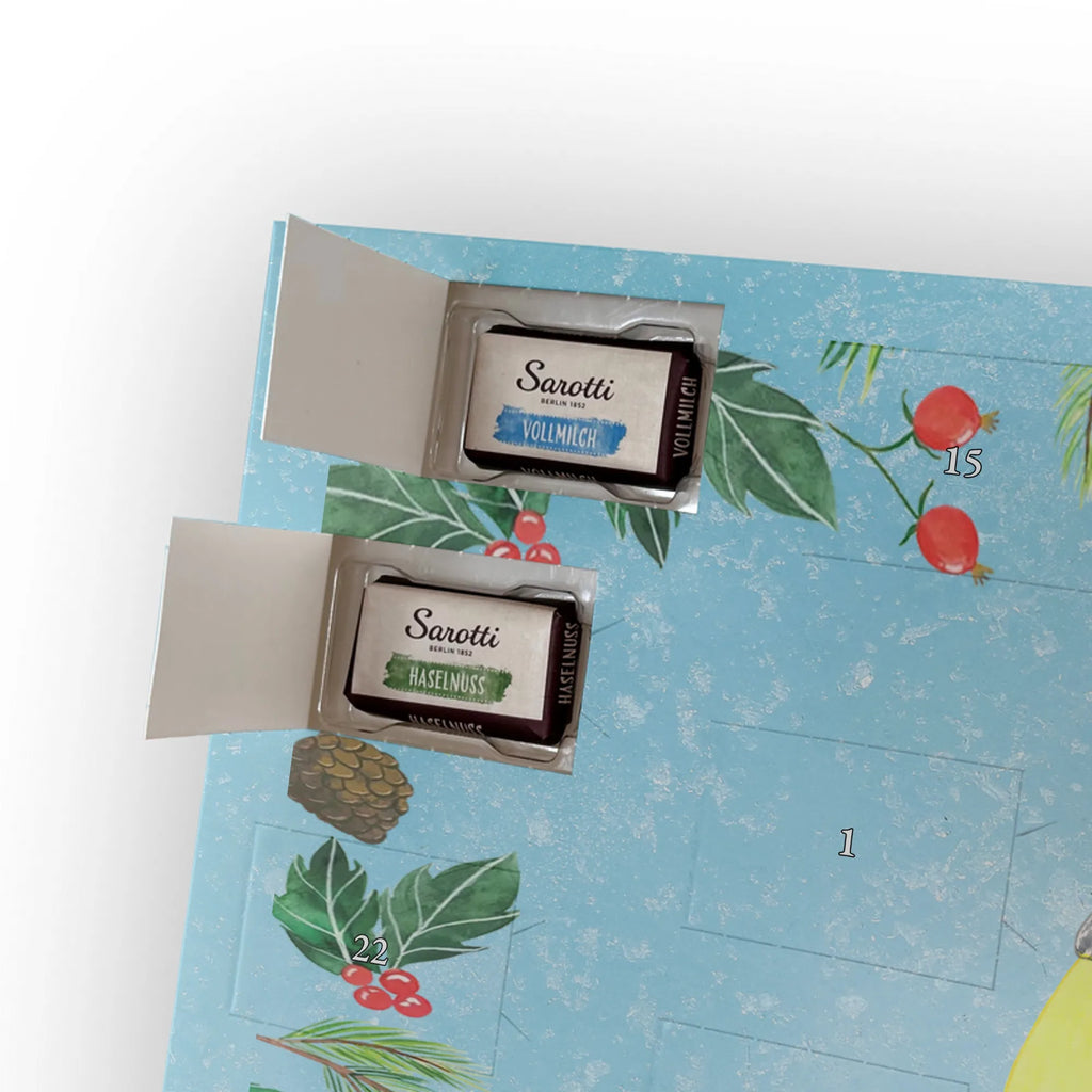 Chocolate advent calendar Parakeets in love Loving, Marriage, Proposal of marriage, anniversary gift, Together, Love gift, gift for her, gift for him, Two, trust, budgie, closeness, cuddling, birds