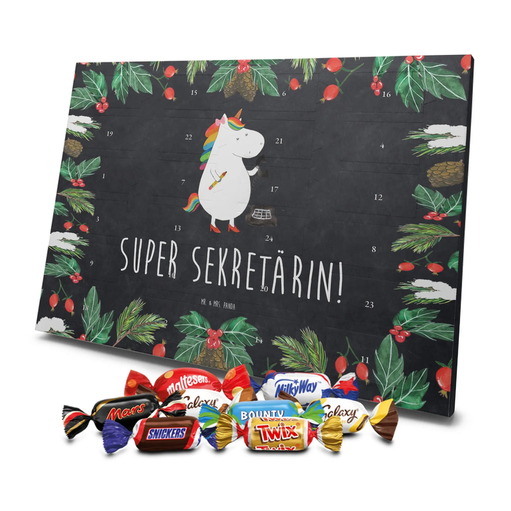 Chocolate advent calendar unicorn secretary gift colleg, office help, secretary present, office worker, tax office, Secretary, attorney
