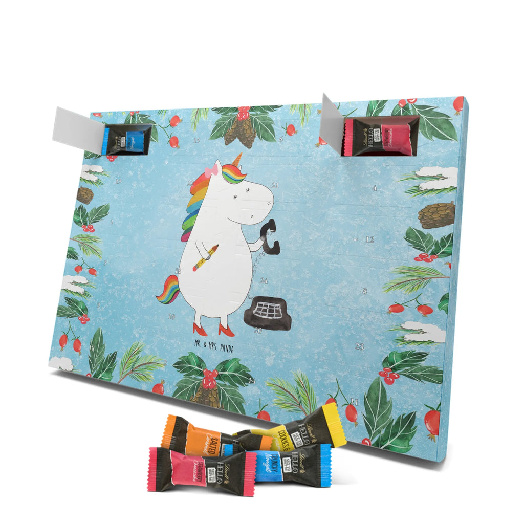 Chocolate advent calendar unicorn secretary gift colleg, office help, secretary present, office worker, tax office, Secretary, attorney
