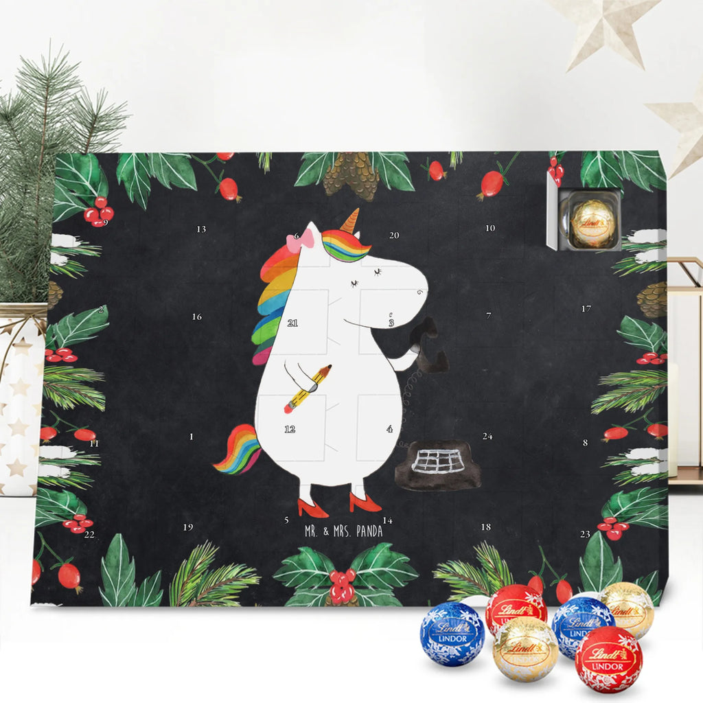 Chocolate advent calendar unicorn secretary gift colleg, office help, secretary present, office worker, tax office, Secretary, attorney
