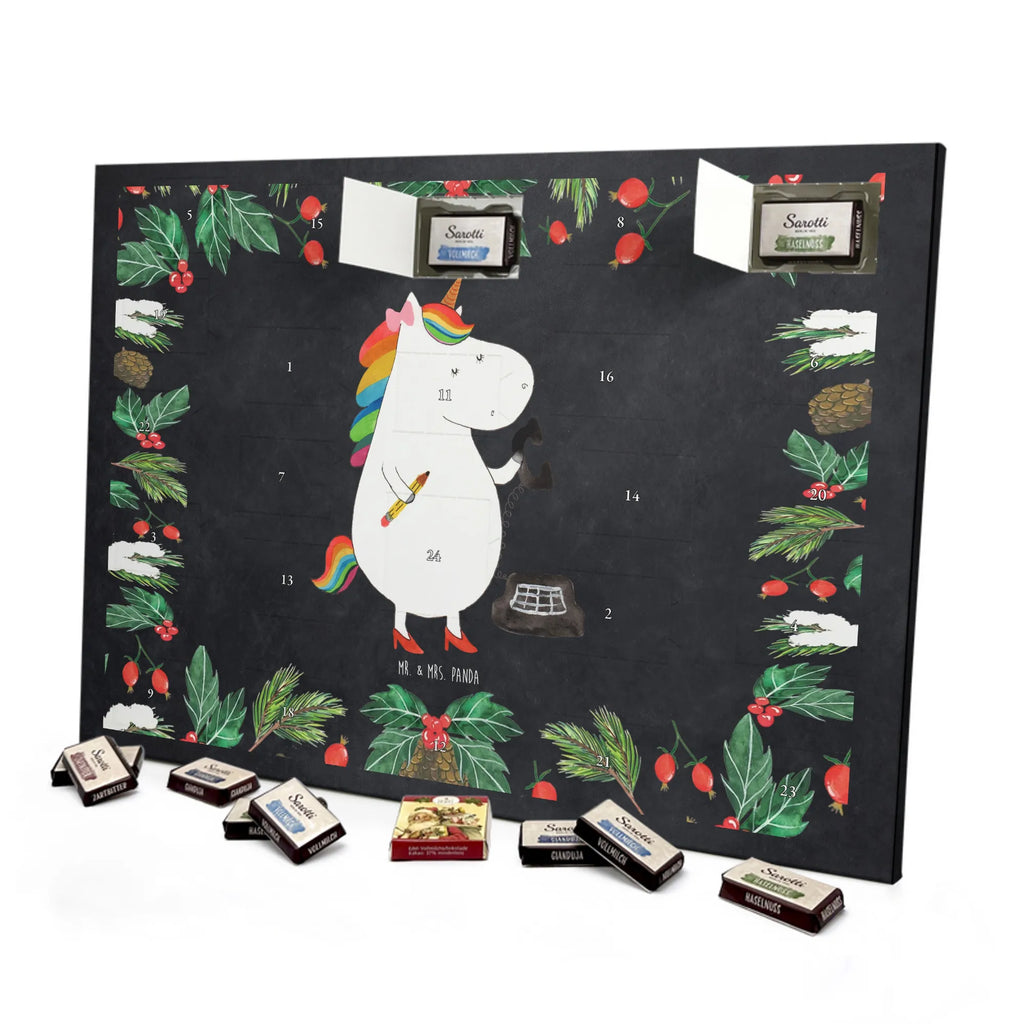 Chocolate advent calendar unicorn secretary gift colleg, office help, secretary present, office worker, tax office, Secretary, attorney