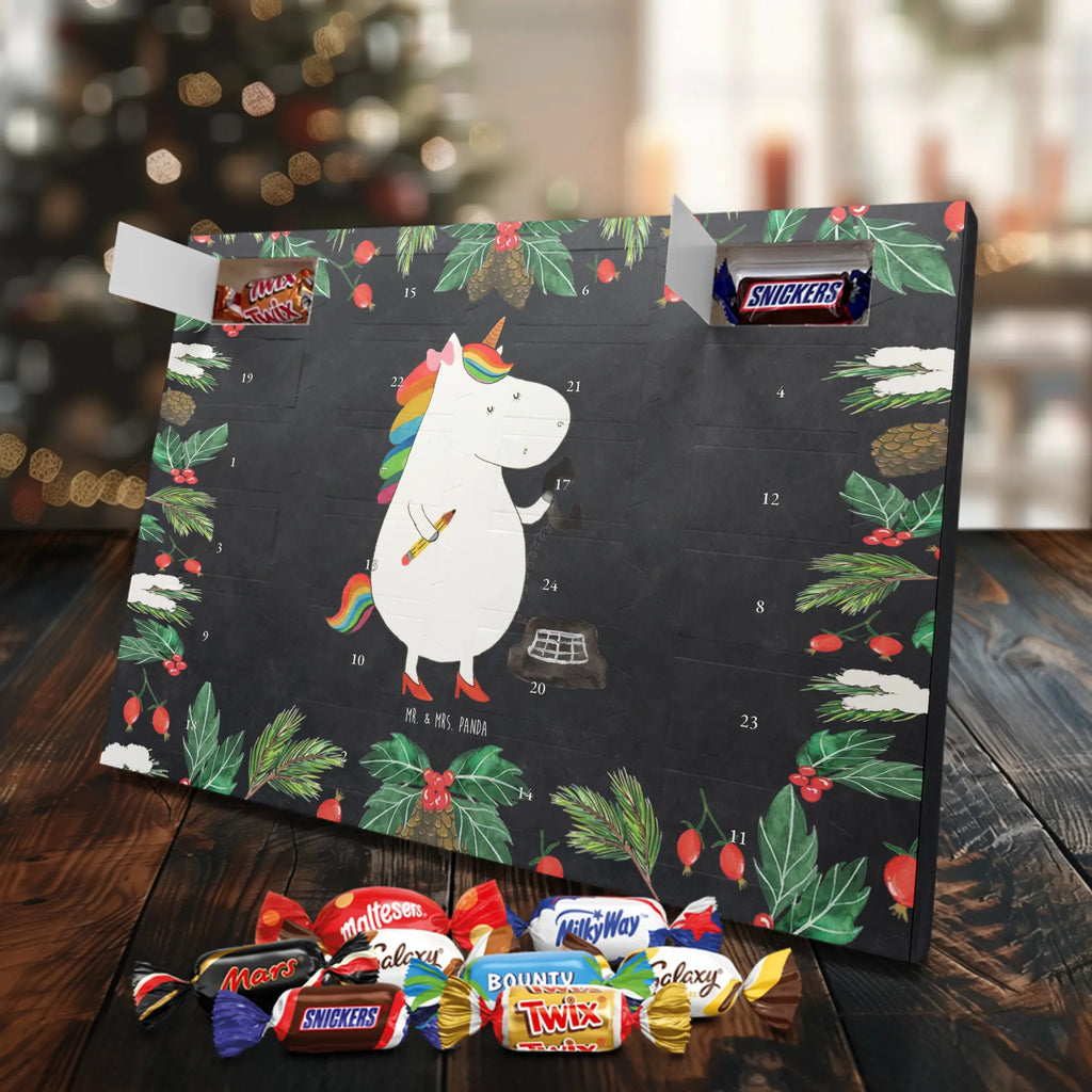 Chocolate advent calendar unicorn secretary gift colleg, office help, secretary present, office worker, tax office, Secretary, attorney