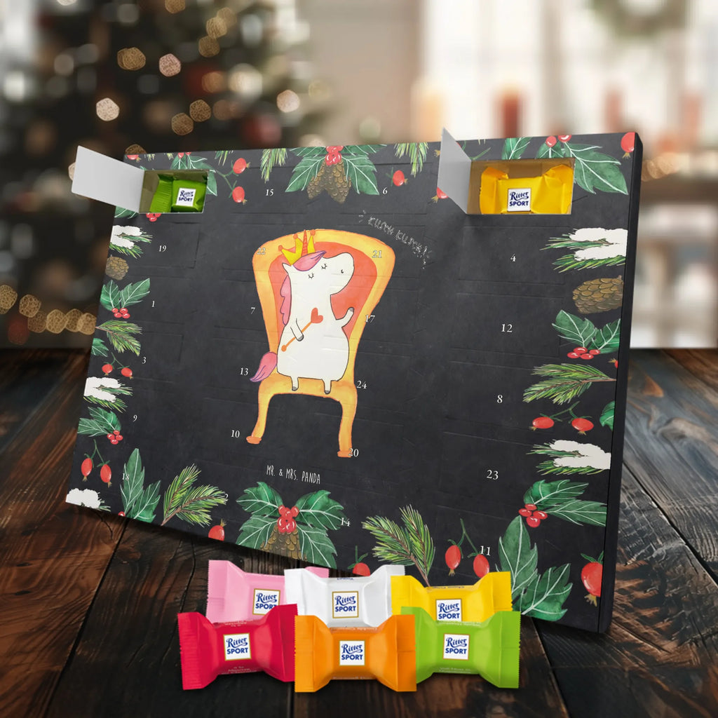 Chocolate advent calendar unicorn king Crown, friend gift, Present friend, King, Prosecco, Chancellor, Princess, Emperor, Ruler, President