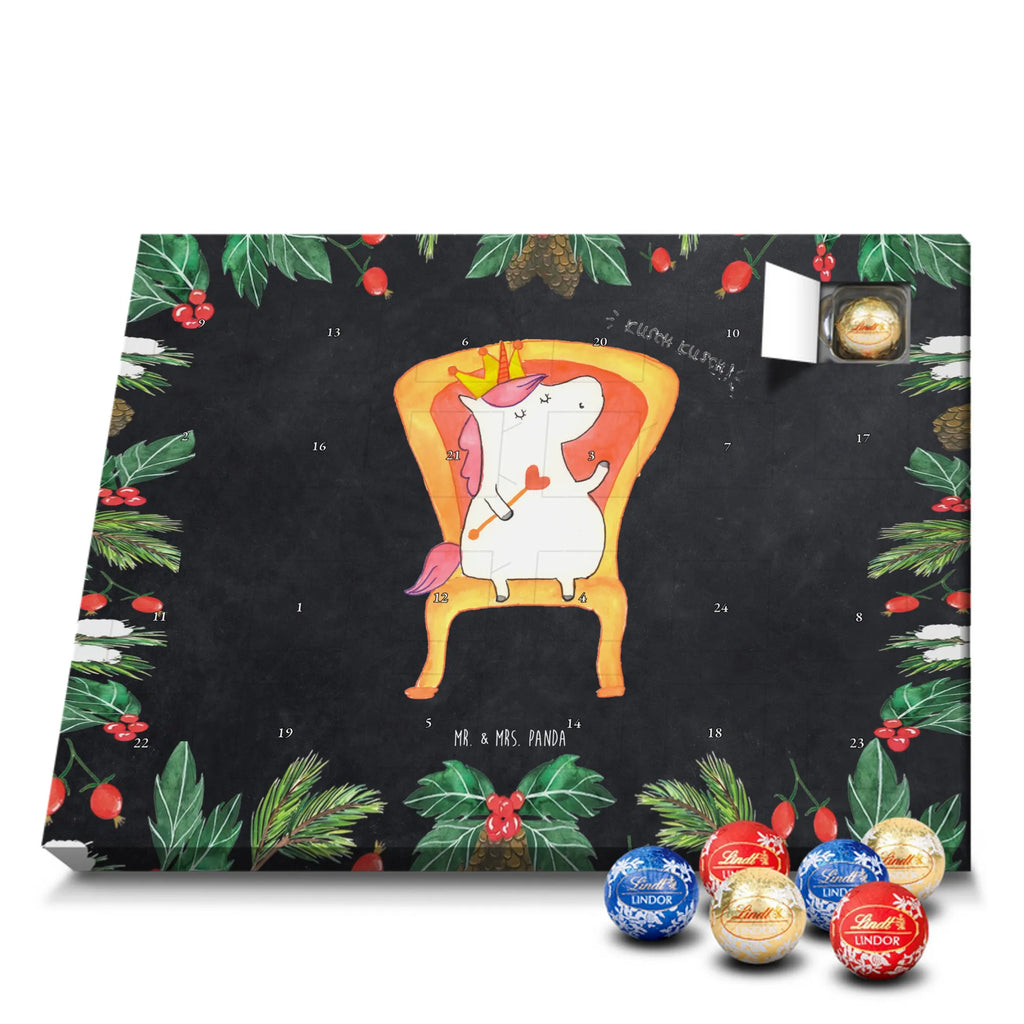 Chocolate advent calendar unicorn king Crown, friend gift, Present friend, King, Prosecco, Chancellor, Princess, Emperor, Ruler, President