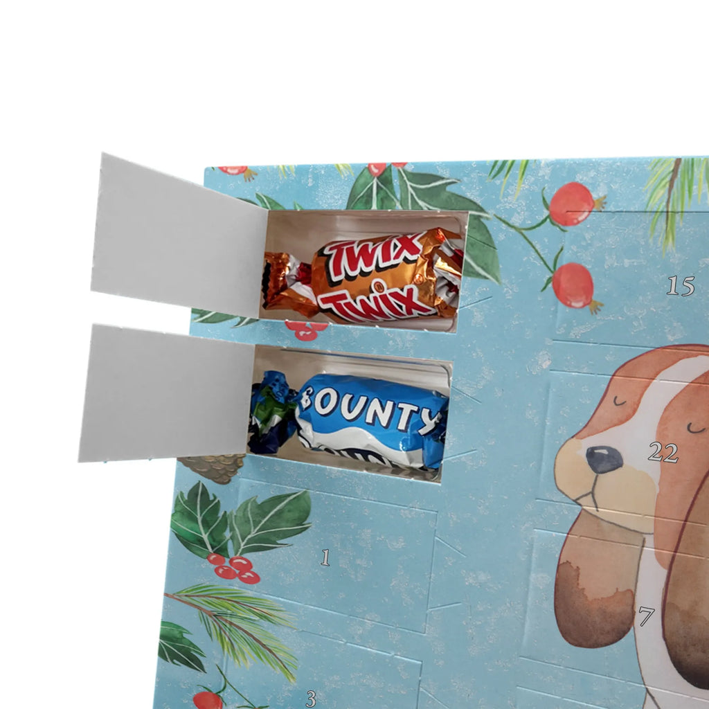 Chocolate advent calendar Dog Basset Hound mutt, dog sayings, love dogs, dog mama, funny gifts for dog owners, woof, what do you give a dog lover, dog breed, Christmas gifts for dogs, gifts for dogs, bag with dog print, love for dogs, hound, dog decorative items, dog love, childless