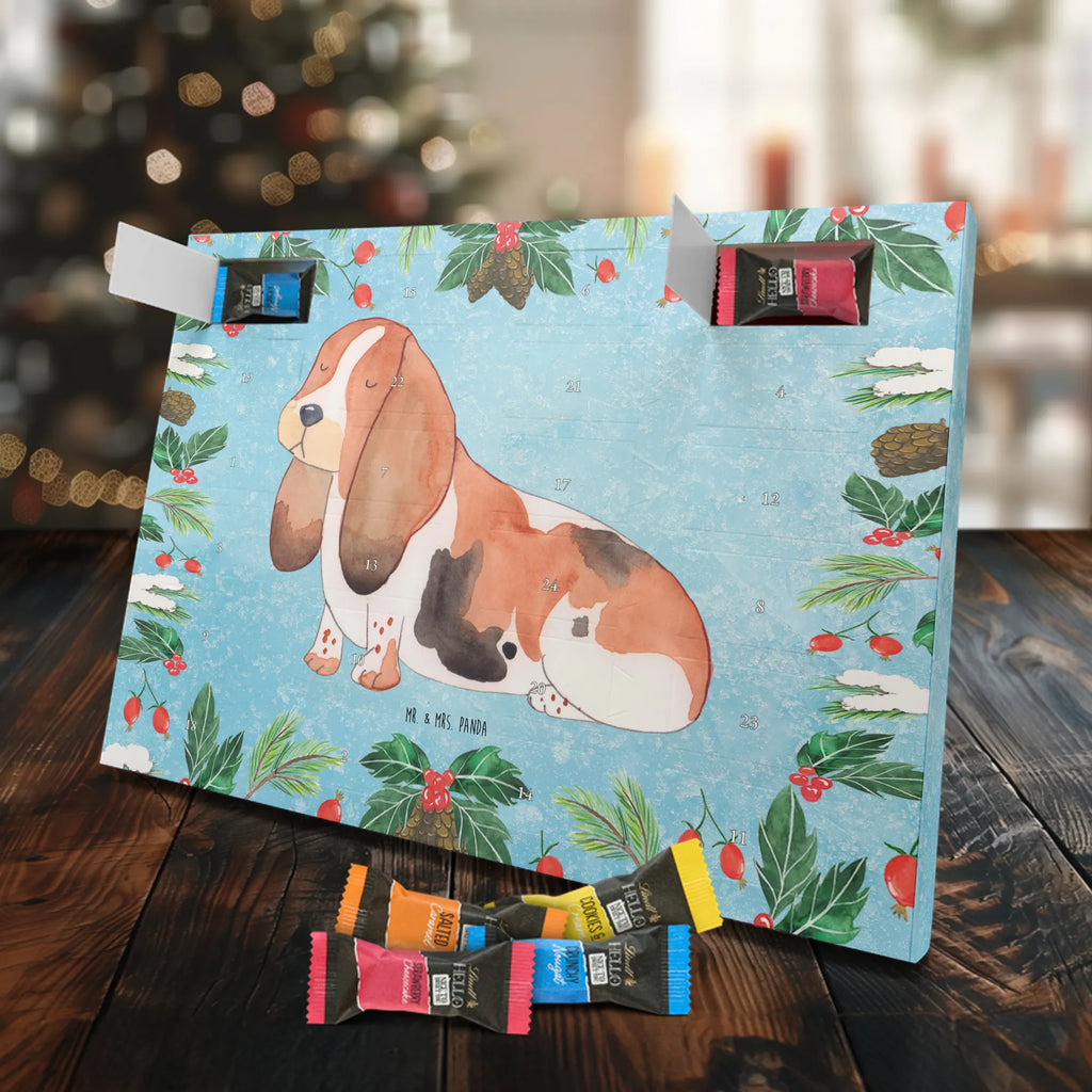 Chocolate advent calendar Dog Basset Hound mutt, dog sayings, love dogs, dog mama, funny gifts for dog owners, woof, what do you give a dog lover, dog breed, Christmas gifts for dogs, gifts for dogs, bag with dog print, love for dogs, hound, dog decorative items, dog love, childless
