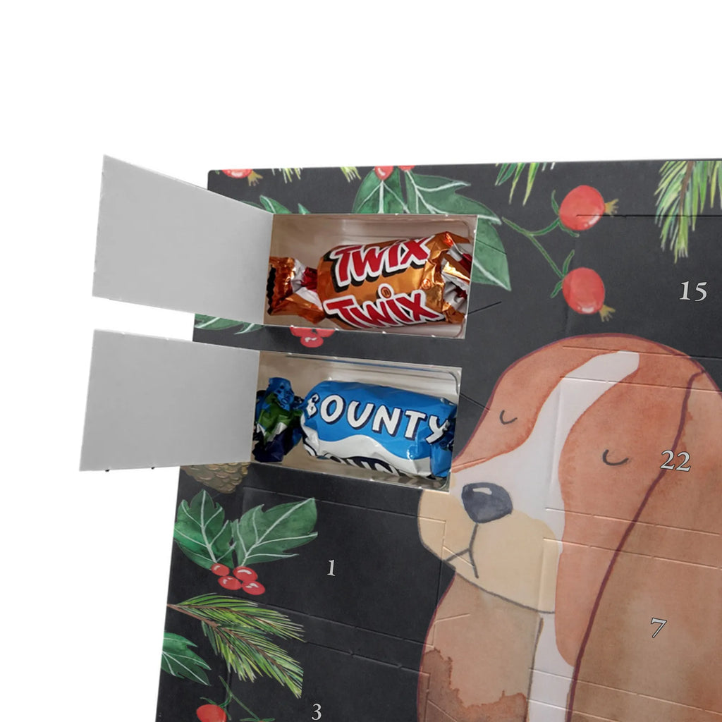 Chocolate advent calendar Dog Basset Hound mutt, dog sayings, love dogs, dog mama, funny gifts for dog owners, woof, what do you give a dog lover, dog breed, Christmas gifts for dogs, gifts for dogs, bag with dog print, love for dogs, hound, dog decorative items, dog love, childless