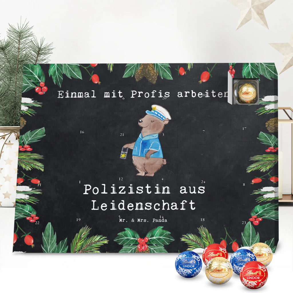 Chocolate advent calendar Policewoman Passion gift, sayings, gift idea, best, farewell gift, passing exam, anniversary, retirement, promotion, job start, profession
