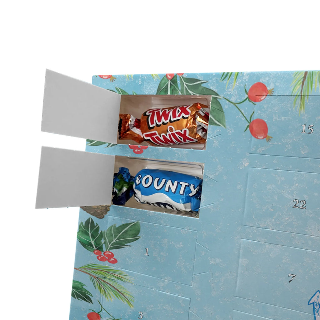 Chocolate advent calendar anchor Blue gift ideas, gifts, small animals, good mood, cute, funny sayings, cute animal motives, hand drawn, special gifts, card, animal lover