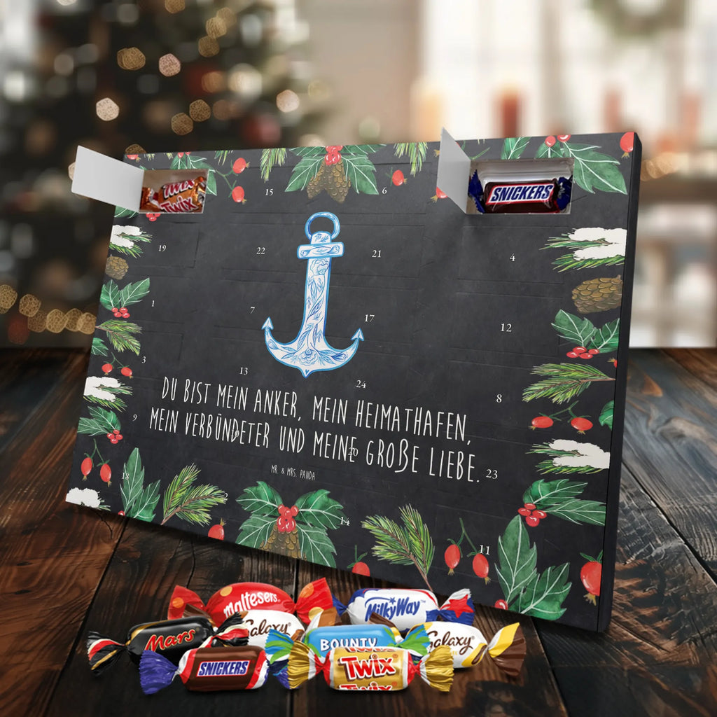 Chocolate advent calendar anchor Blue gift ideas, gifts, small animals, good mood, cute, funny sayings, cute animal motives, hand drawn, special gifts, card, animal lover